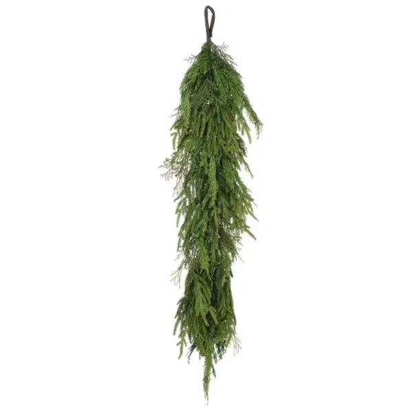 Luxe Cyprus and Norfolk Pine Garland 48"